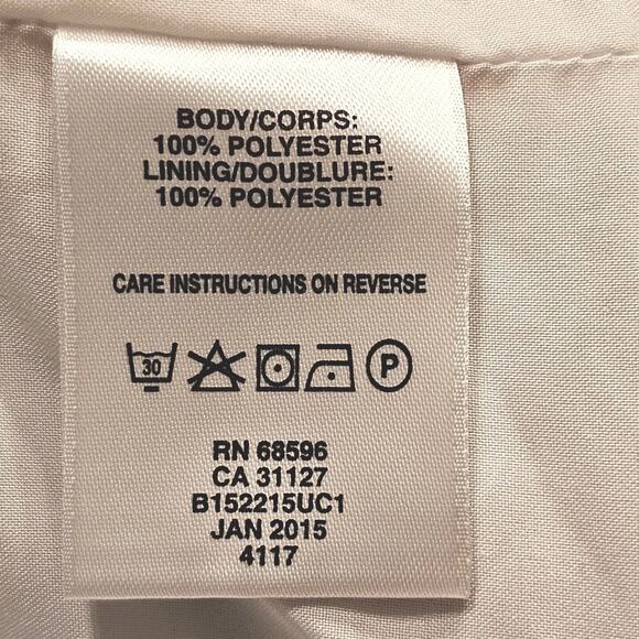 DKNY Sleeveless Blouse Small  Top Tank Asymmetrical Ruffled Yellow Floral Work - Picture 9 of 10